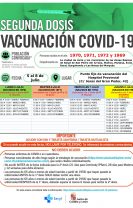 Llamamiento de segundas dosis para los nacidos de 1969 a 1972