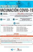 Llamamientos de primeras dosis para los nacidos entre 2002 y 2003