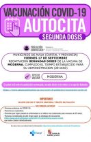 Llamamiento vacunación segunda dosis COVID-19 AUTOCITA