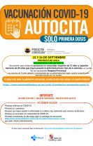 Llamamiento vacunación primera dosis COVID-19 AUTOCITA