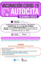 Llamamiento vacunación segunda dosis COVID-19 AUTOCITA