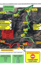 Corte de carreteras M-505 y CL-505 del lunes 8 al jueves 11 de mayo, de 09 a 18 horas