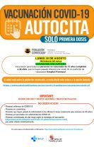 Llamamiento vacunación primera dosis COVID-19 AUTOCITA