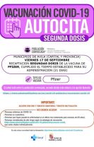 Llamamiento vacunación segunda dosis COVID-19 AUTOCITA