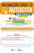 Vacunación 8, 9 y 11 de marzo