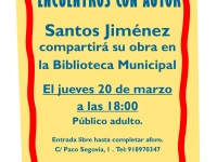 Encuentros con autor: Santos Jiménez